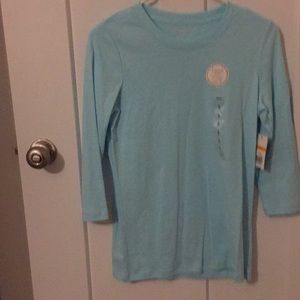 NWT Casual 3/4 sleeve baby blue